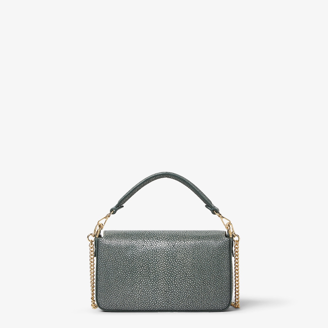 FENDI Baguette® Mini English green stingray leather bag - Image 4